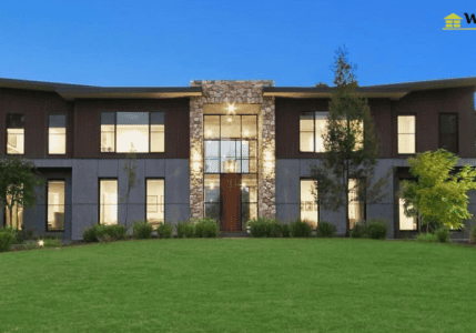 Modern custom home exterior in Melbourne