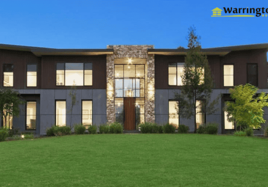 Modern custom home exterior in Melbourne